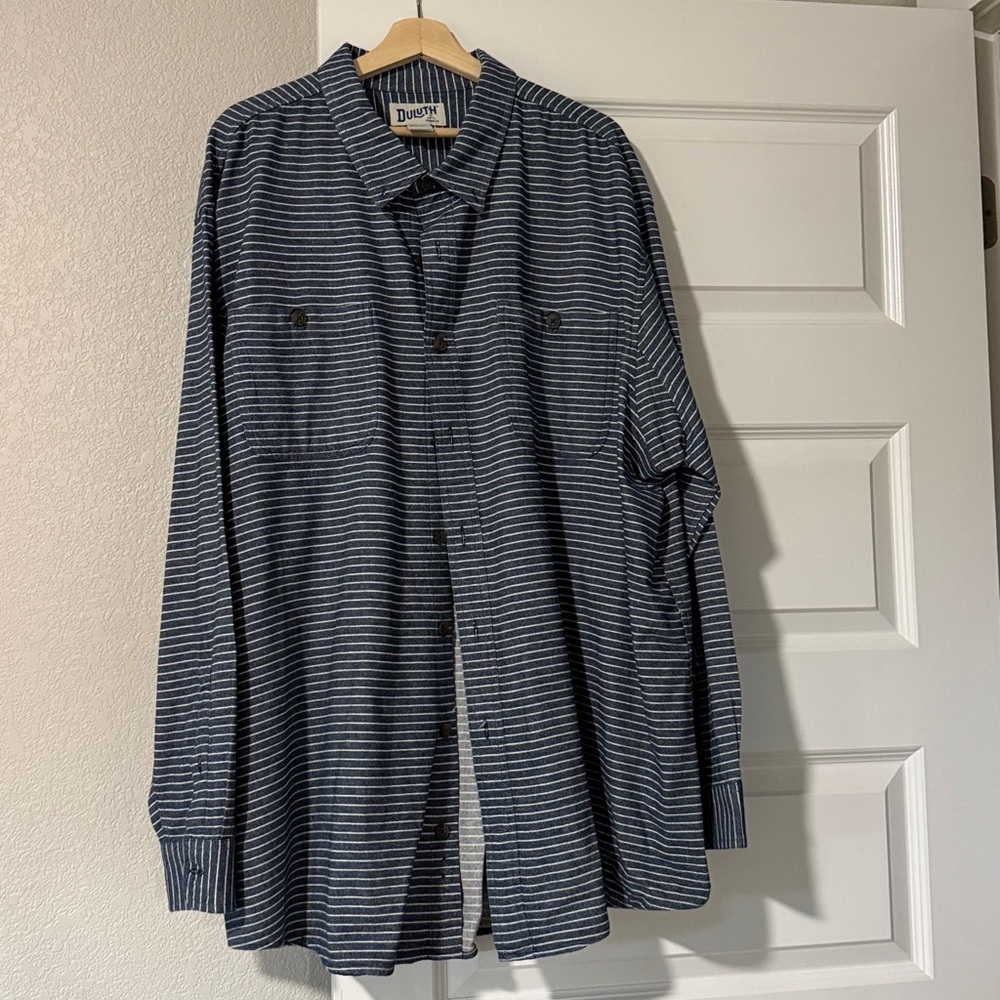 Duluth Navy Striped Shirt